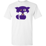 Youth Purple and Gold Fly Kat T-Shirts in Multi-color with Medallion on Back