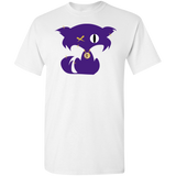Youth Purple and Gold Fly Kat T-Shirts in Multi-color with Medallion on Back