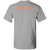 Youth Royal Blue and Orange Fly Kat Stop Bullying Short Sleeve T-Shirts