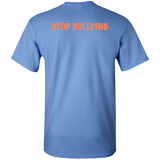 Youth Royal Blue and Orange Fly Kat Stop Bullying Short Sleeve T-Shirts