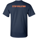 Youth Royal Blue and Orange Fly Kat Stop Bullying Short Sleeve T-Shirts