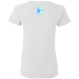 Fly Kitten Signature  White T-Shirt With Black Kitten and Medallion on Back