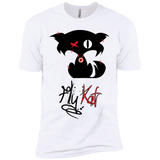 Fly Kat Signature White T-Shirt with Medallion on Back