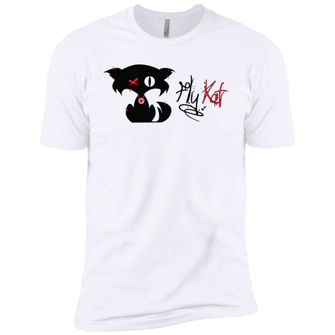 Fly Kat White Signature T-Shirt with Medallion on Back