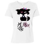 Fly Kitten Signature White Relaxed Fit Short-Sleeve T-Shirt
