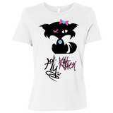 Fly Kitten Signature White Relaxed Fit Short-Sleeve T-Shirt