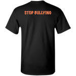 Youth Royal Blue and Orange Fly Kat Stop Bullying Short Sleeve T-Shirts