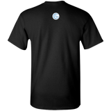Youth Carolina Blue Fly Kat T-Shirts in Multi-color with Medallion on Back