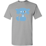 Youth Carolina Blue Fly Kat T-Shirts in Multi-color with Medallion on Back